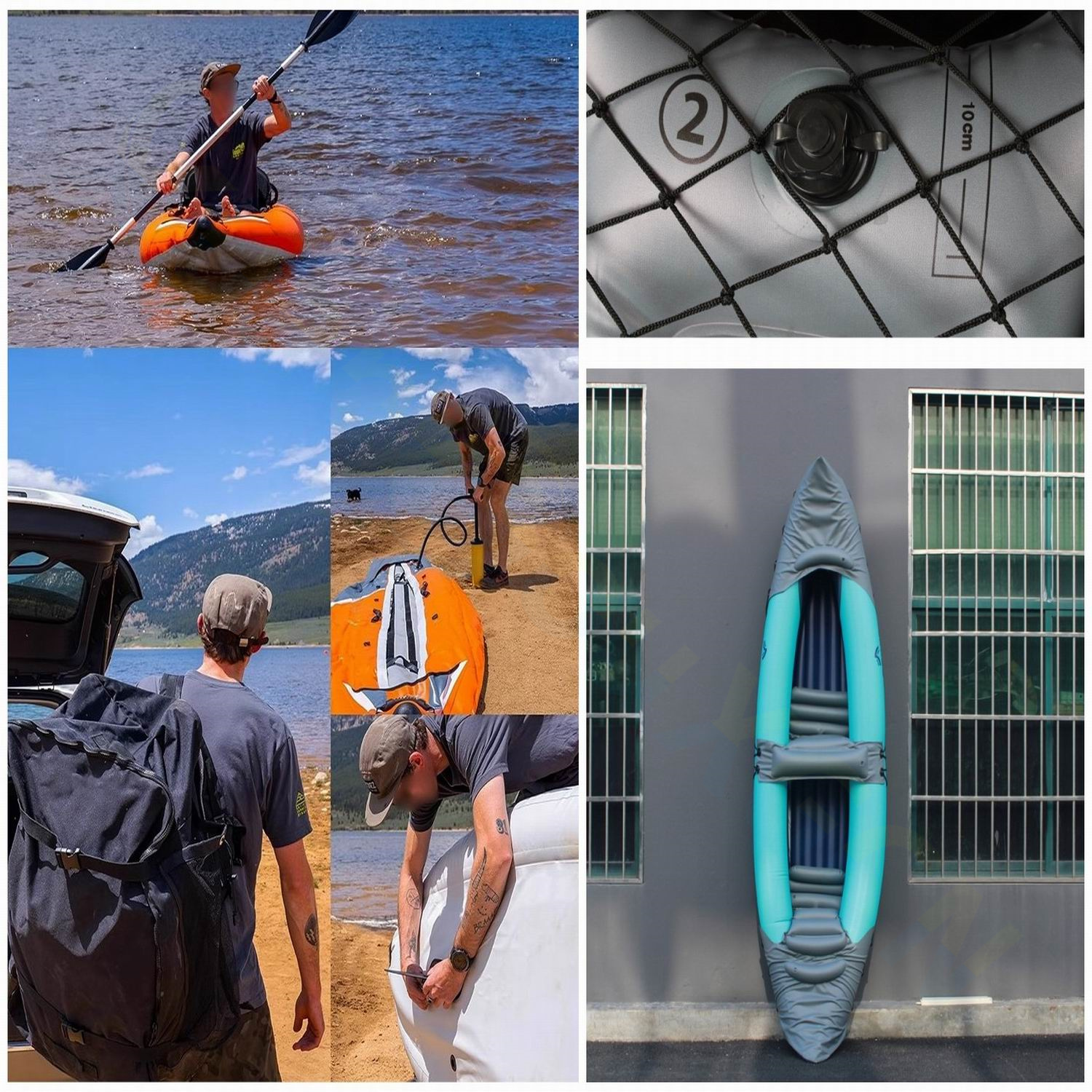 PVC Inflatable Kayak Canoe 1 P – Fishing Kayak Inflatable recenzja i cena