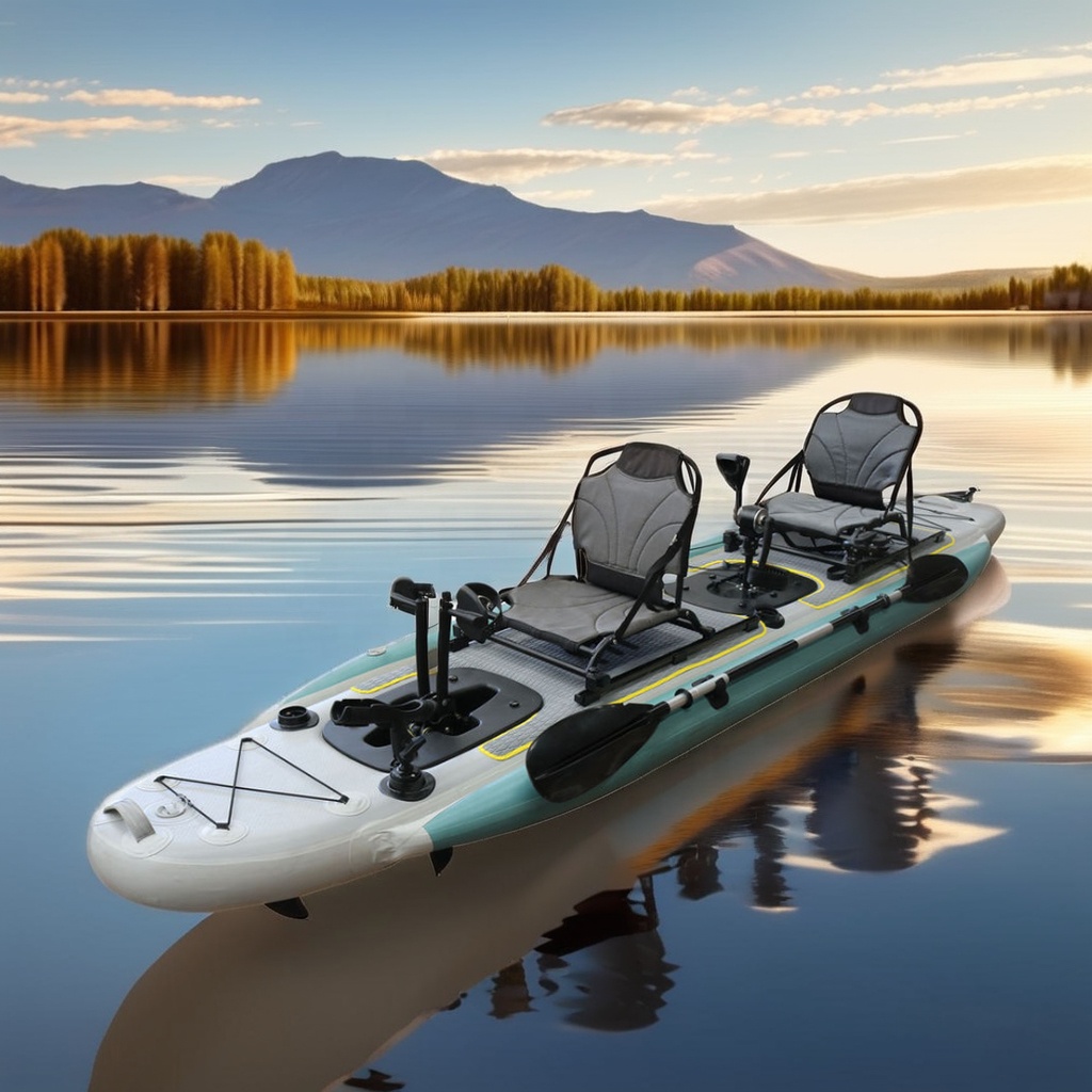 14ft Inflatable Fishing Canoe  – Fishing Kayak Seat recenzja i cena