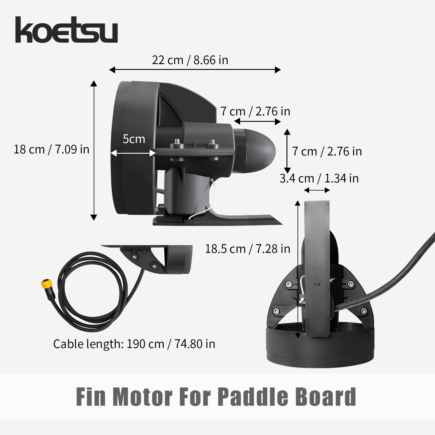 KOETSU paddle board underwater – Fishing Kayak Trolling Motor recenzja i cena
