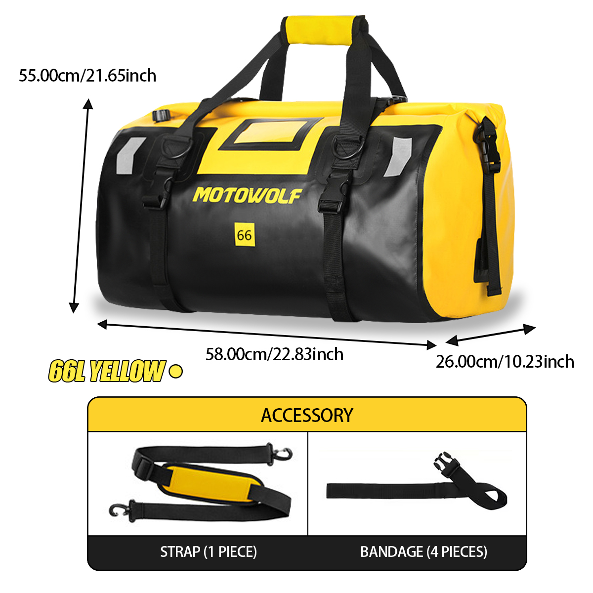 Waterproof Duffel Bag 40L/66L  – Fishing Kayak Seat recenzja i cena