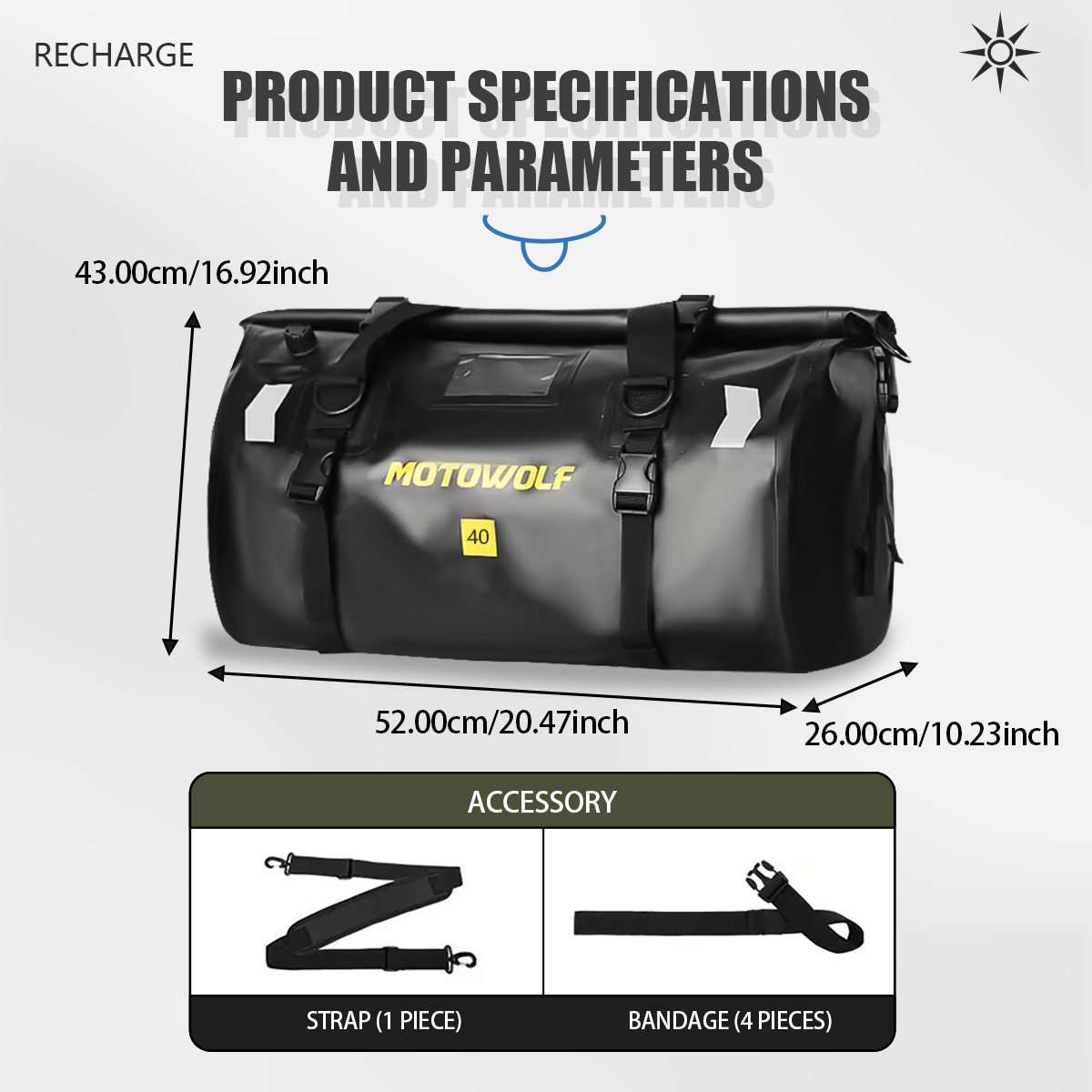 Waterproof Duffel Bag 40L/66L  – Fishing Kayak Seat recenzja i cena