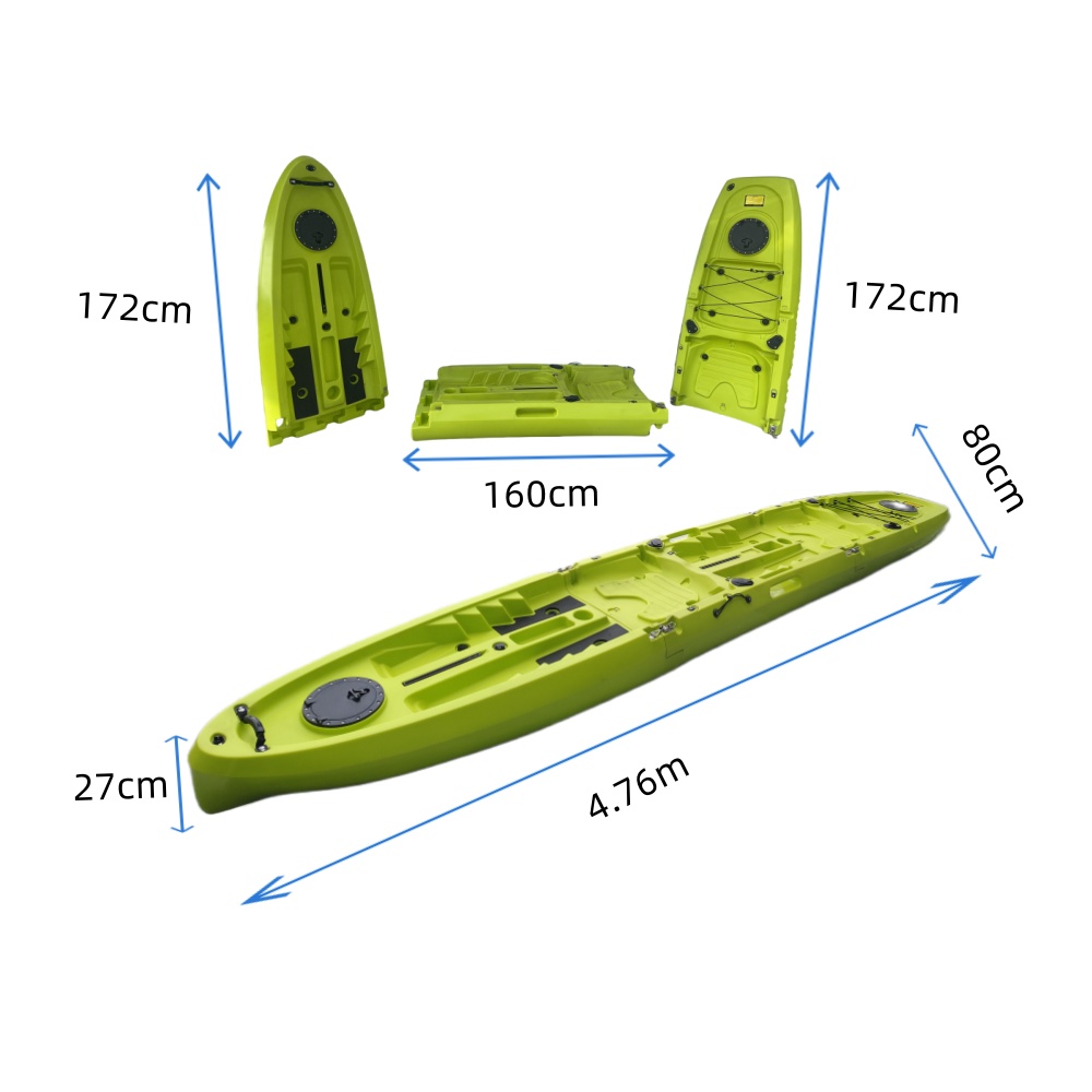New Modular Tandem Double Sit- – Fishing Kayak Paddle recenzja i cena