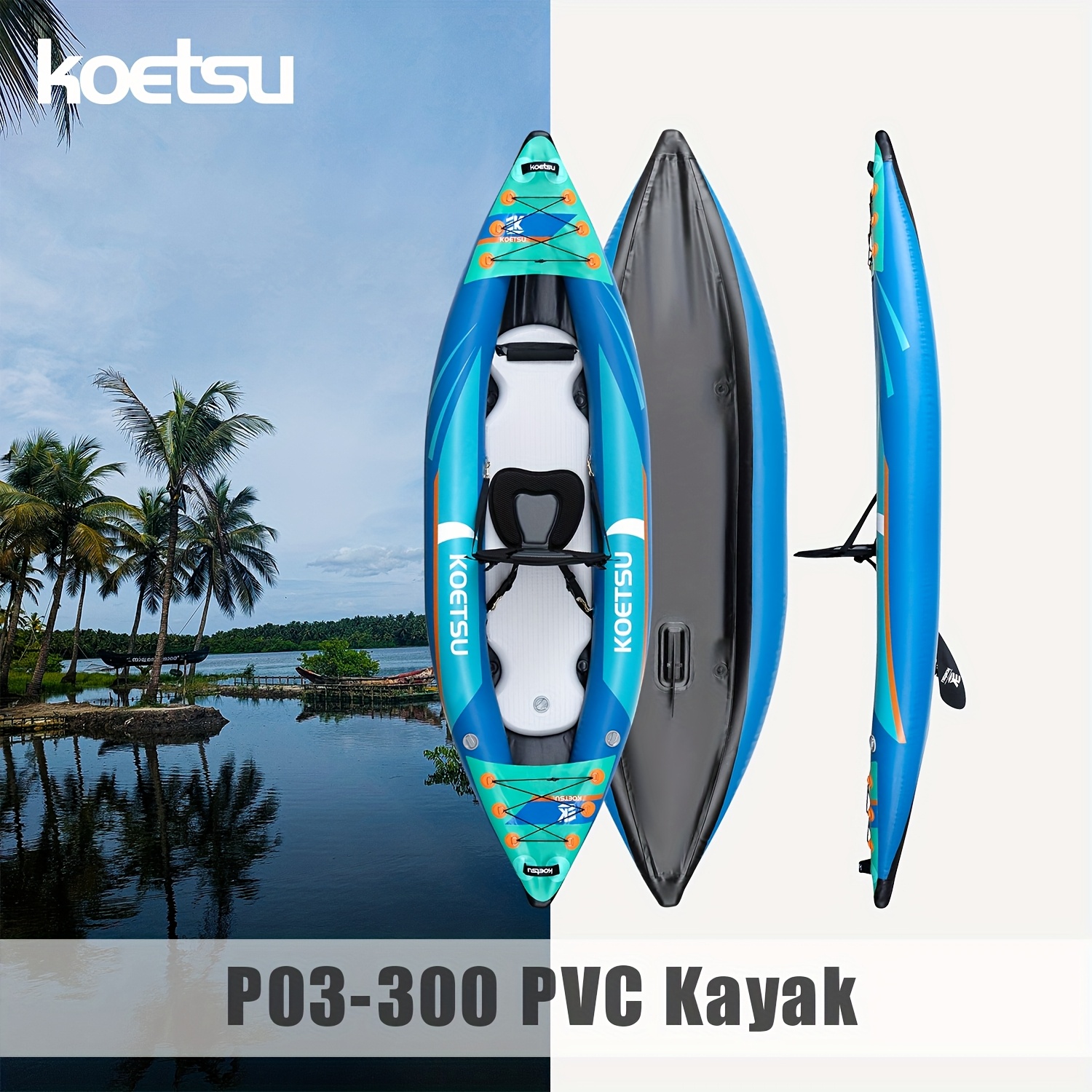 KOETSU P03 brushed inflatable  – Fishing Kayak Inflatable recenzja i cena